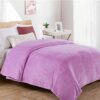 Κουβέρτα Coral Fleece 220×240 Μονόχρωμη 05 Λιλά
