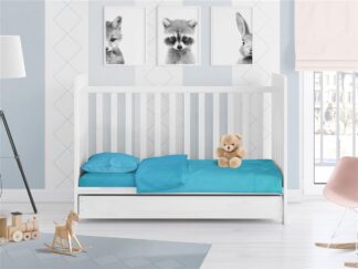 Παπλωματοθήκη Bebe Solid 493 120×160 Τιρκουάζ Παπλωματοθήκη Bebe Solid 493 120×160 Τιρκουάζ