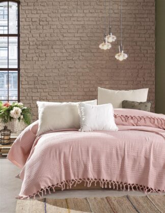 Κουβέρτα Πικέ Dobby 220×240 Cashmere Pink Κουβέρτα Πικέ Dobby 220×240 Cashmere Pink