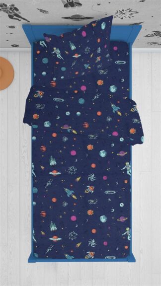 Πάπλωμα Εμπριμέ Kids Space 189 160×240 Μπλε Πάπλωμα Εμπριμέ Kids Space 189 160×240 Μπλε