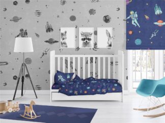 Παπλωματοθήκη Εμπριμέ Bebe Space 189 120×160 Μπλε Παπλωματοθήκη Εμπριμέ Bebe Space 189 120×160 Μπλε