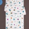 Σεντόνια Εμπριμέ Σετ 2 τεμ Kids Space 188 160×240 Λευκό Σεντόνια Εμπριμέ Σετ 2 τεμ Kids Space 188 160×240 Λευκό