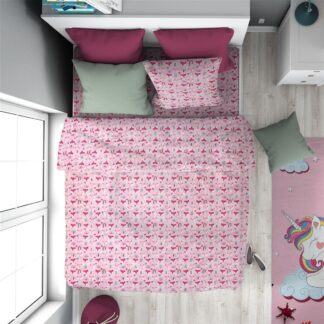 Πάπλωμα Εμπριμέ Kids Fox 525 160×240 Ροζ Πάπλωμα Εμπριμέ Kids Fox 525 160×240 Ροζ
