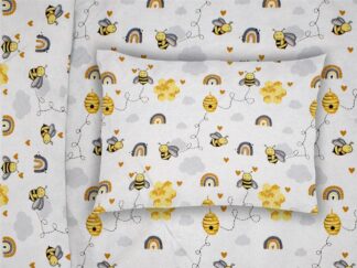Μαξιλαροθήκη Εμπριμέ Kids Honey Bee 545 50×70 Λευκό / Κίτρινο Μαξιλαροθήκη Εμπριμέ Kids Honey Bee 545 50×70 Λευκό / Κίτρινο