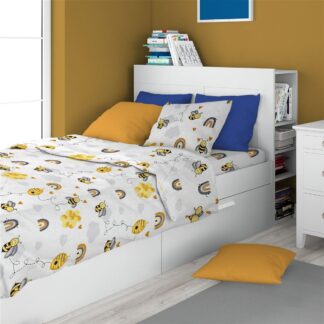 Σεντόνια Εμπριμέ Σετ 2 τεμ Kids Honey Bee 545 160×240 Λευκό / Κίτρινο Σεντόνια Εμπριμέ Σετ 2 τεμ Kids Honey Bee 545 160×240 Λευκό / Κίτρινο