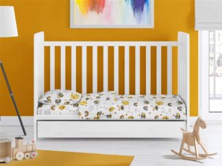Σεντόνια Εμπριμέ Σετ 3 τεμ Bebe Honey Bee 545 120×160 Λευκό / Κίτρινο Σεντόνια Εμπριμέ Σετ 3 τεμ Bebe Honey Bee 545 120×160 Λευκό / Κίτρινο