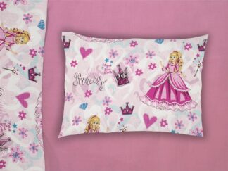 Μαξιλαροθήκη Εμπριμέ Kids Princess 390 50×70 Ροζ Μαξιλαροθήκη Εμπριμέ Kids Princess 390 50×70 Ροζ