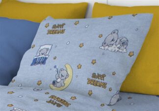 Μαξιλαροθήκη Εμπριμέ Kids Sweet Dreams 551 50×70 Σιέλ Μαξιλαροθήκη Εμπριμέ Kids Sweet Dreams 551 50×70 Σιέλ
