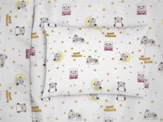 Μαξιλαροθήκη Εμπριμέ Kids Sweet Dreams 553 50×70 Λευκό / Ροζ Μαξιλαροθήκη Εμπριμέ Kids Sweet Dreams 553 50×70 Λευκό / Ροζ