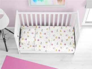 Πάπλωμα Εμπριμέ Bebe Sweet Dreams 553 120×160 Λευκό / Ροζ Πάπλωμα Εμπριμέ Bebe Sweet Dreams 553 120×160 Λευκό / Ροζ