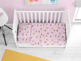 Πάπλωμα Εμπριμέ Bebe Sweet Dreams 550 120×160 Ροζ Πάπλωμα Εμπριμέ Bebe Sweet Dreams 550 120×160 Ροζ