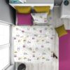 Πάπλωμα Εμπριμέ Kids Sweet Dreams 553 160×240 Λευκό / Ροζ Πάπλωμα Εμπριμέ Kids Sweet Dreams 553 160×240 Λευκό / Ροζ
