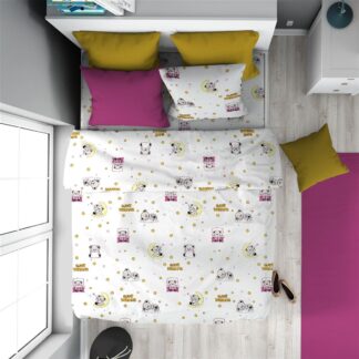 Πάπλωμα Εμπριμέ Kids Sweet Dreams 553 160×240 Λευκό / Ροζ Πάπλωμα Εμπριμέ Kids Sweet Dreams 553 160×240 Λευκό / Ροζ