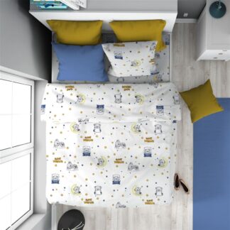 Πάπλωμα Εμπριμέ Kids Sweet Dreams 554 160×240 Λευκό / Σιέλ Πάπλωμα Εμπριμέ Kids Sweet Dreams 554 160×240 Λευκό / Σιέλ