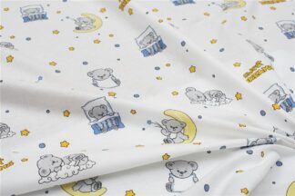 Σεντονάκι Λίκνου Bebe Sweet Dreams 554 80×110 Λευκό / Σιέλ Σεντονάκι Λίκνου Bebe Sweet Dreams 554 80×110 Λευκό / Σιέλ