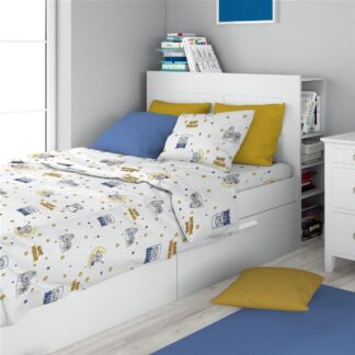 Σεντόνια Εμπριμέ Σετ 3 τεμ Kids Sweet Dreams 554 160×240 Λευκό / Σιέλ