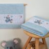 Πετσέτα Με Ψηφιακή Εκτύπωση Σετ 2 τεμ Bebe Studying Bear 36 30×50,70×140 Σιέλ