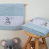Πετσέτα Με Ψηφιακή Εκτύπωση Σετ 2 τεμ Bebe Painter 131 30×50,70×140 Σιέλ