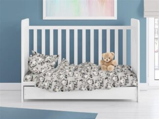 Πάπλωμα Εμπριμέ Bebe Panda Bear 96 120×160 Γκρι Φανέλα Πάπλωμα Εμπριμέ Bebe Panda Bear 96 120×160 Γκρι Φανέλα