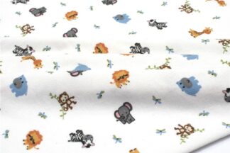 Πάνα Φανέλα Bebe Zoo 29 80×80 Λευκό Πάνα Φανέλα Bebe Zoo 29 80×80 Λευκό