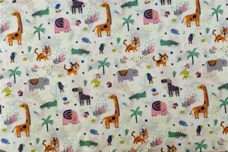 Πάνα Χασέ Bebe Zoo 556 80×80 Λευκό / Πολύχρωμο Πάνα Χασέ Bebe Zoo 556 80×80 Λευκό / Πολύχρωμο