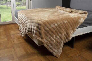 Κουβέρτα Coral Fleece Ριγέ 160×220 300gsm 12 Μπεζ Κουβέρτα Coral Fleece Ριγέ 160×220 300gsm 12 Μπεζ