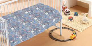 Κουβέρτα Fleece Φωσφορίζουσα Galaxy 70×110