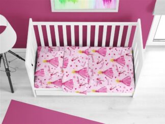 Σεντόνια Εμπριμέ Σετ 3 τεμ Bebe Princess 392 120×160 Ροζ Σεντόνια Εμπριμέ Σετ 3 τεμ Bebe Princess 392 120×160 Ροζ