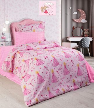 Σεντόνια Εμπριμέ Σετ 3 τεμ Kids Princess 392 160×240 Ροζ Σεντόνια Εμπριμέ Σετ 3 τεμ Kids Princess 392 160×240 Ροζ