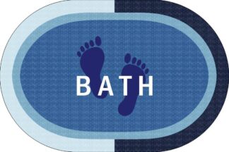 Πατάκι Μπάνιου Oval Αντιολισθητικό Bath 50×70 Σιέλ Πατάκι Μπάνιου Oval Αντιολισθητικό Bath 50×70 Σιέλ