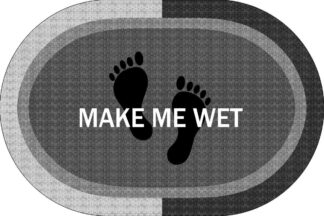 Πατάκι Μπάνιου Oval Αντιολισθητικό Make Με Wet 50×70 Γκρι Πατάκι Μπάνιου Oval Αντιολισθητικό Make Με Wet 50×70 Γκρι