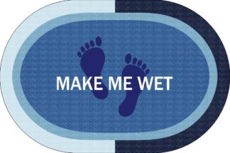 Πατάκι Μπάνιου Oval Αντιολισθητικό Make Με Wet 50×70 Σιέλ Πατάκι Μπάνιου Oval Αντιολισθητικό Make Με Wet 50×70 Σιέλ