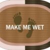 Πατάκι Μπάνιου Oval Αντιολισθητικό Make Με Wet 50×70 Μπεζ Πατάκι Μπάνιου Oval Αντιολισθητικό Make Με Wet 50×70 Μπεζ
