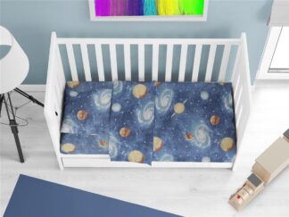 Κατωσέντονο Με Λάστιχο Bebe Milky Way 185 70×140+15 Μπλε Κατωσέντονο Με Λάστιχο Bebe Milky Way 185 70×140+15 Μπλε