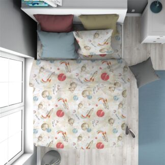 Πάπλωμα Εμπριμέ Kids Spaceship 186 160×240 Μπεζ Πάπλωμα Εμπριμέ Kids Spaceship 186 160×240 Μπεζ