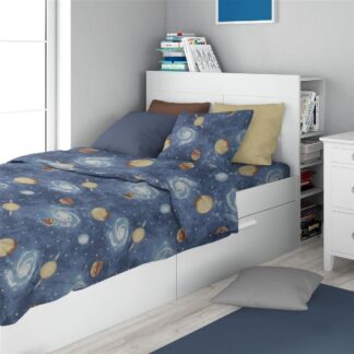 Σεντόνια Εμπριμέ Σετ 2 τεμ Kids Milky Way 185 160×240 Μπλε Σεντόνια Εμπριμέ Σετ 2 τεμ Kids Milky Way 185 160×240 Μπλε