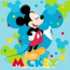 Λαβέτα Νηπιαγωγείου Disney Home Mickey 73 30×30 Τιρκουάζ