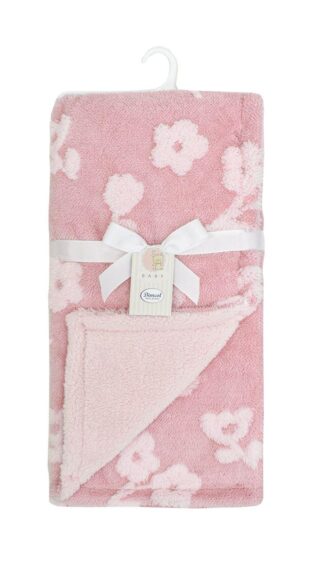 Κουβέρτα Sherpa Jacquard Bebe 460 gsm Flower 09 75×100 Κοραλί Κουβέρτα Sherpa Jacquard Bebe 460 gsm Flower 09 75×100 Κοραλί