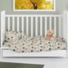 Πάπλωμα Εμπριμέ Bebe Big Cats 27 120×160 Ανοιχτό Λαδί