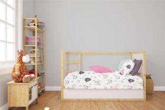 Κατωσέντονο Με Λάστιχο Bebe Rainbow 575 70×140+15 Λευκό / Ροζ Κατωσέντονο Με Λάστιχο Bebe Rainbow 575 70×140+15 Λευκό / Ροζ