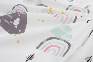 Πάνα Χασέ Bebe Rainbow 575 80×80 Λευκό / Ροζ Πάνα Χασέ Bebe Rainbow 575 80×80 Λευκό / Ροζ