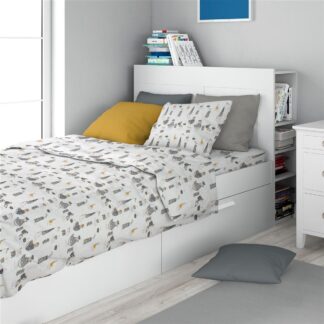 Σεντόνια Εμπριμέ Σετ 2 τεμ Kids Seabirds 578 160×240 Λευκό / Γκρι Σεντόνια Εμπριμέ Σετ 2 τεμ Kids Seabirds 578 160×240 Λευκό / Γκρι
