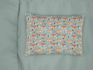 Μαξιλαροθήκη Εμπριμέ Kids Fox 528 50×70 Pale Cyan