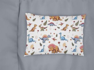 Μαξιλαροθήκη Εμπριμέ Bebe Dinosaur 519 35×45 Λευκό / Μπλε Μαξιλαροθήκη Εμπριμέ Bebe Dinosaur 519 35×45 Λευκό / Μπλε