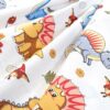 Πάνα Χασέ Bebe Dinosaur 519 80×80 Λευκό / Μπλε Πάνα Χασέ Bebe Dinosaur 519 80×80 Λευκό / Μπλε