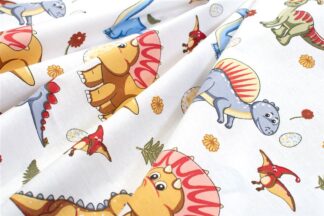 Σεντονάκι Λίκνου Bebe Dinosaur 519 80×110 Λευκό / Μπλε Σεντονάκι Λίκνου Bebe Dinosaur 519 80×110 Λευκό / Μπλε