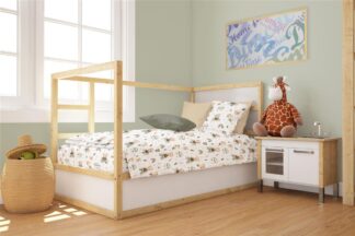 Πάπλωμα Εμπριμέ Bebe Cloudy Bear 581 120×160 Λευκό / Λαδί Πάπλωμα Εμπριμέ Bebe Cloudy Bear 581 120×160 Λευκό / Λαδί