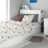 Σεντόνια Εμπριμέ Σετ 2 τεμ Kids Cloudy Bear 581 160×240 Λευκό / Λαδί