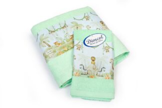 Πετσέτα Σετ 2 τεμ Με Ψηφιακή Εκτύπωση Bebe Jungle 352 30×50,70×140 Μέντα Πετσέτα Σετ 2 τεμ Με Ψηφιακή Εκτύπωση Bebe Jungle 352 30×50,70×140 Μέντα