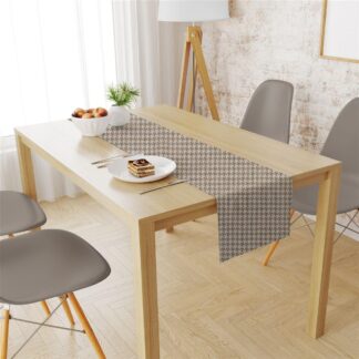 Τραβέρσα Αλέκιαστη Houndstooth 473 40×180 Μπεζ Τραβέρσα Αλέκιαστη Houndstooth 473 40×180 Μπεζ